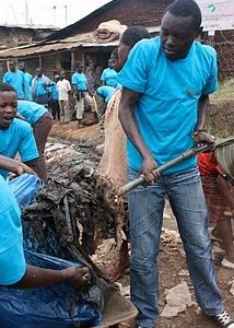SHOFCO Clean-Up in Kibera!